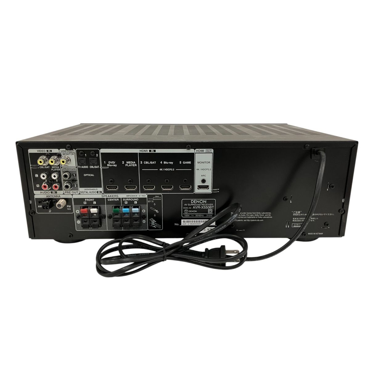 DENON デノン AVR-X550BT AVサラウンドレシーバー AVアンプ 音響