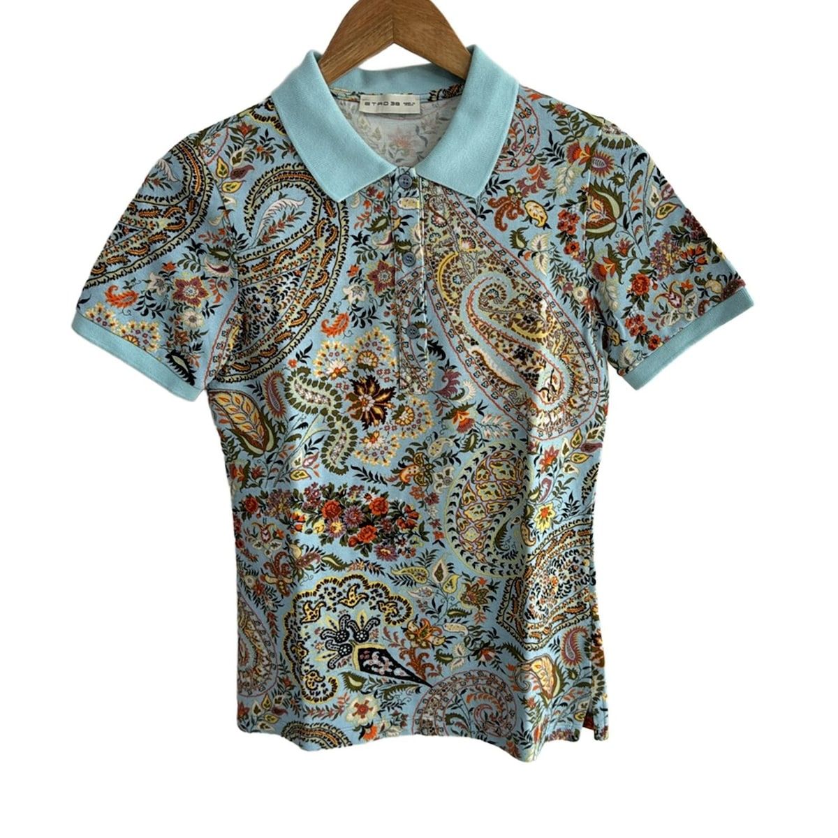 ETRO フローラル ペイズリー ポロシャツ | ブルー | FARFETCH JP