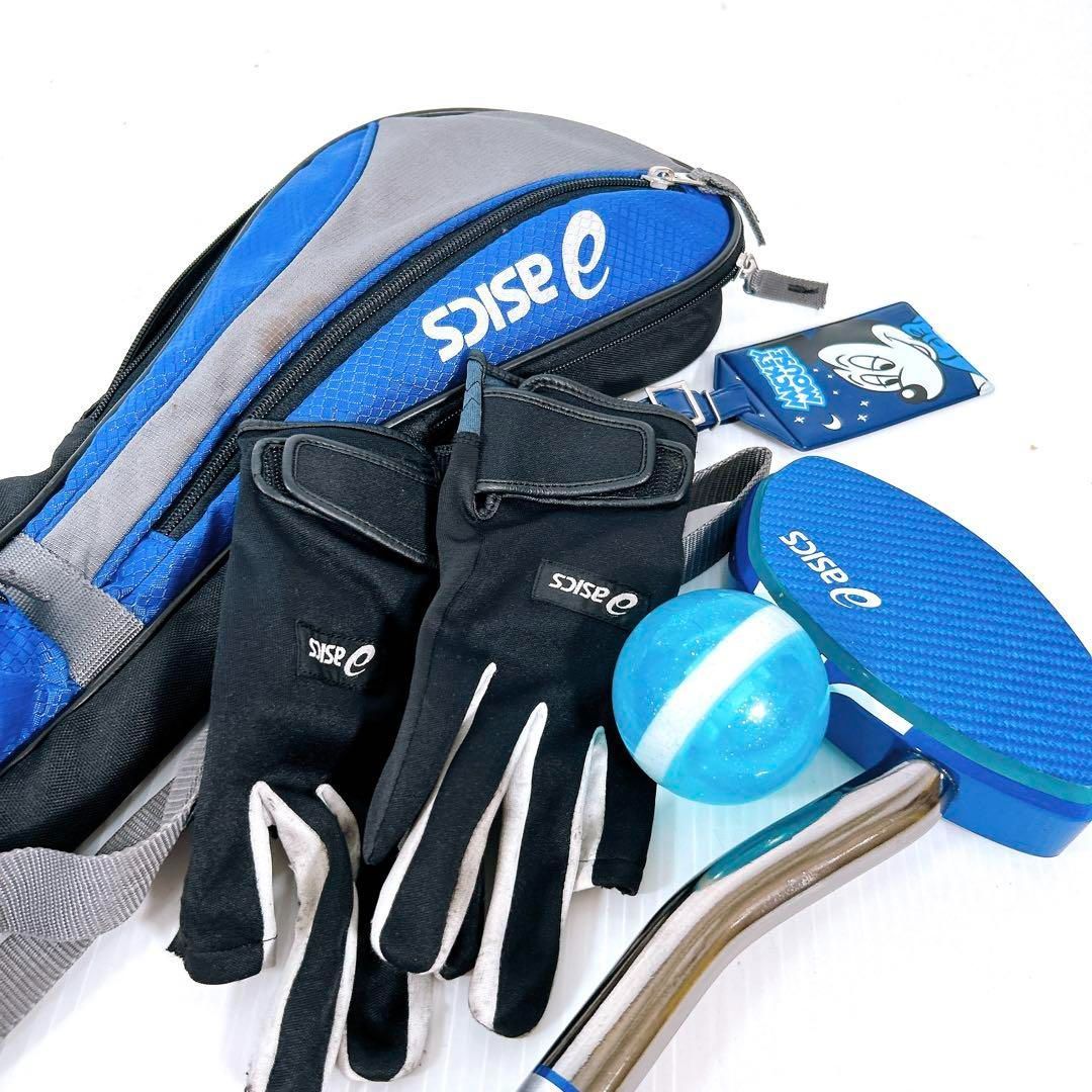 アシックス ハンマーバランス グラウンドゴルフ バッグ付 ゴルフ練習用セット 左 アシックス ハンマーバランス グラウンドゴルフ バッグ付 ゴルフ