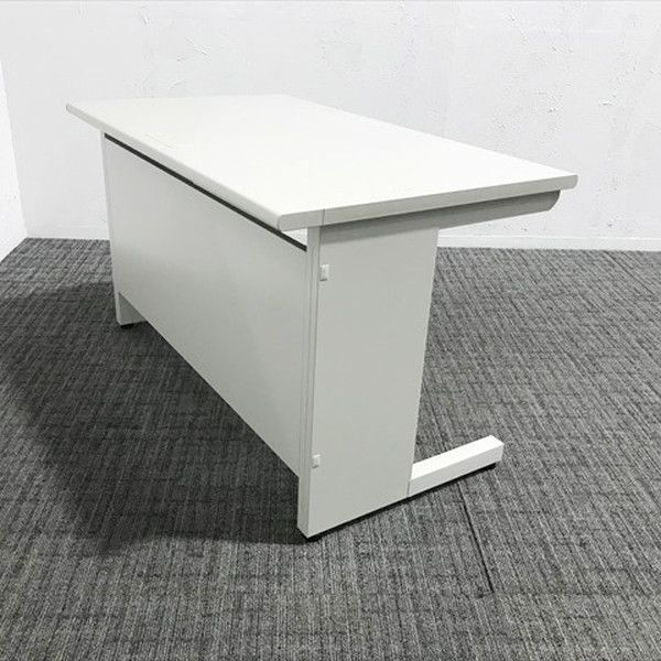 平デスク 引出し付 オフィスデスク W1200 ライオン事務器 ライトグレー