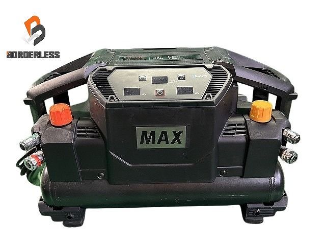 MAX マックス 常圧|高圧 スーパーエアコンプレッサー AK-HL1310E 黒|ブラック 100V 11L エアーコンプレッサー 110501