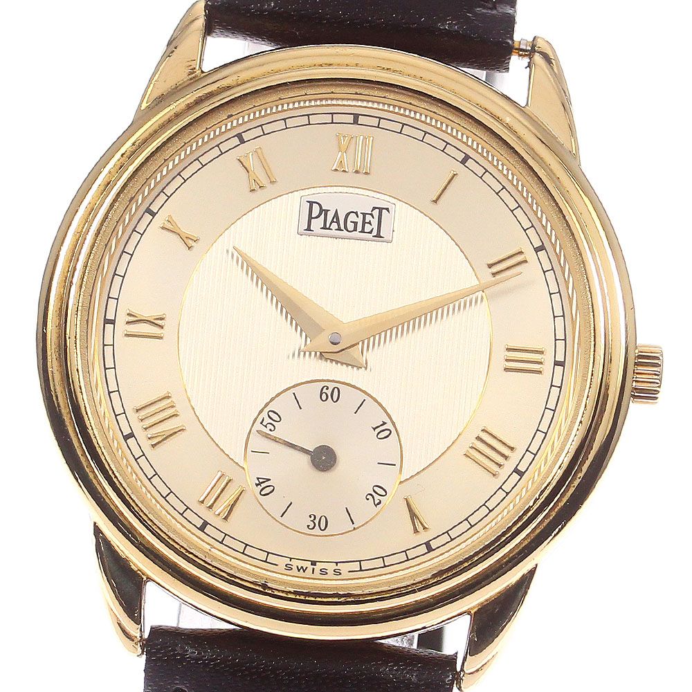 PIAGET】ピアジェ グベナー K18YG スモールセコンド 15970 手巻き メンズ 腕時計_732507 - メルカリ