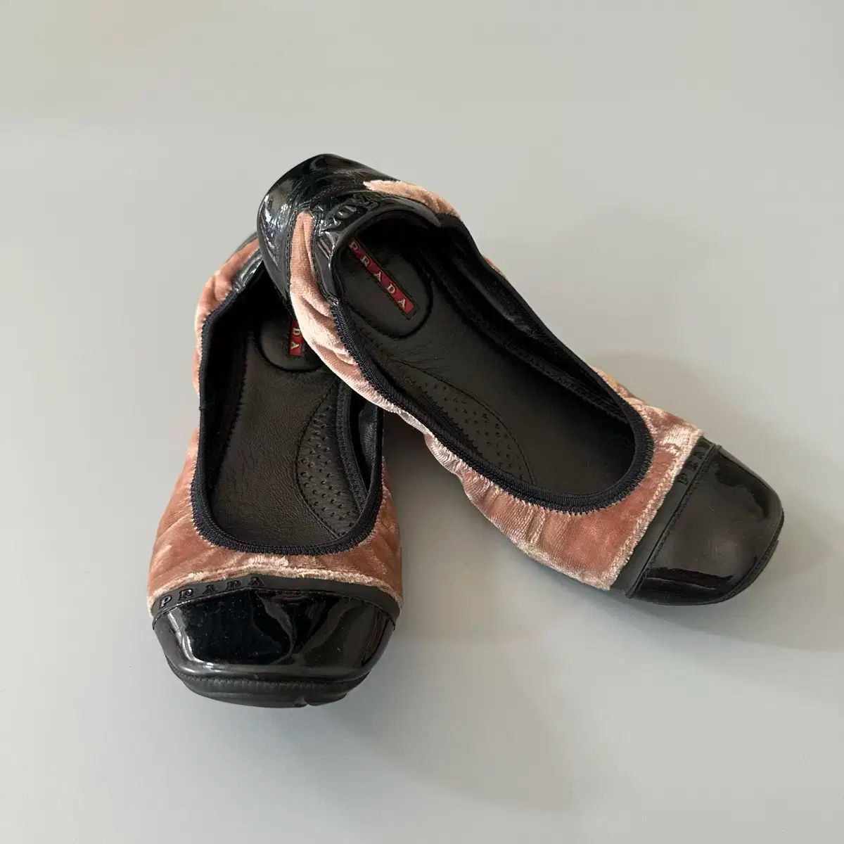 PRADA プラダ prada ベロア フラット バレエ シューズ