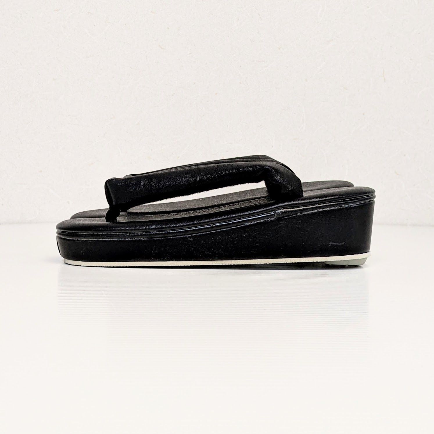 七五三 草履 単品 3歳 7歳 子供用 ラメ 帯地 無地 黒 ブラック 18cm