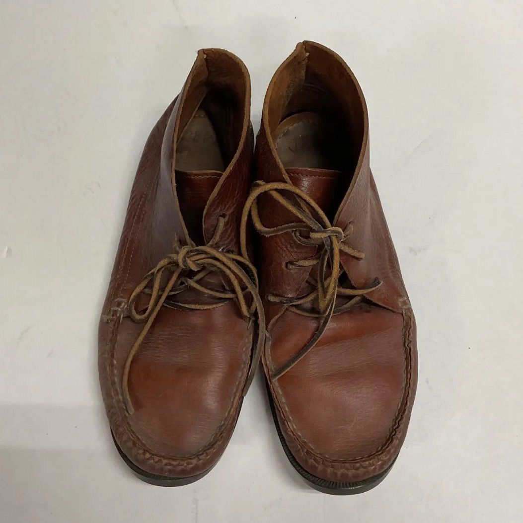 QUODDY リングブーツ モカシン【US8】ブラウン 本革 ハンドメイド QUODDY TRAIL MOCCASIN Quoddy Trail Moccasin クオディ