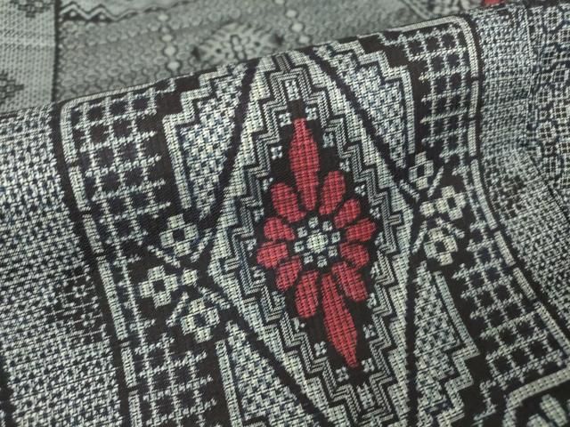 平和屋着物○男性 本場大島紬 カタス 正絹 逸品 DAAV6548ps