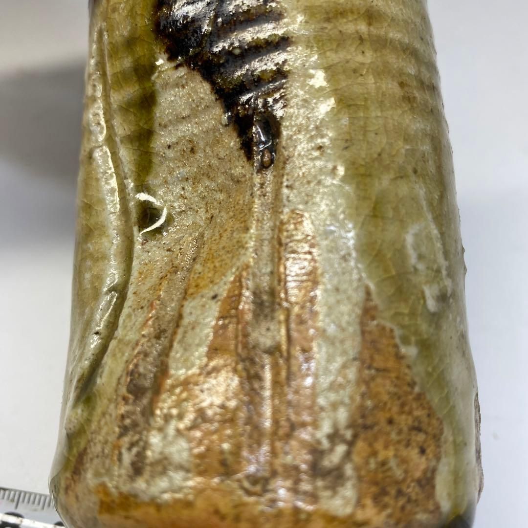 出来良 織部焼茶入