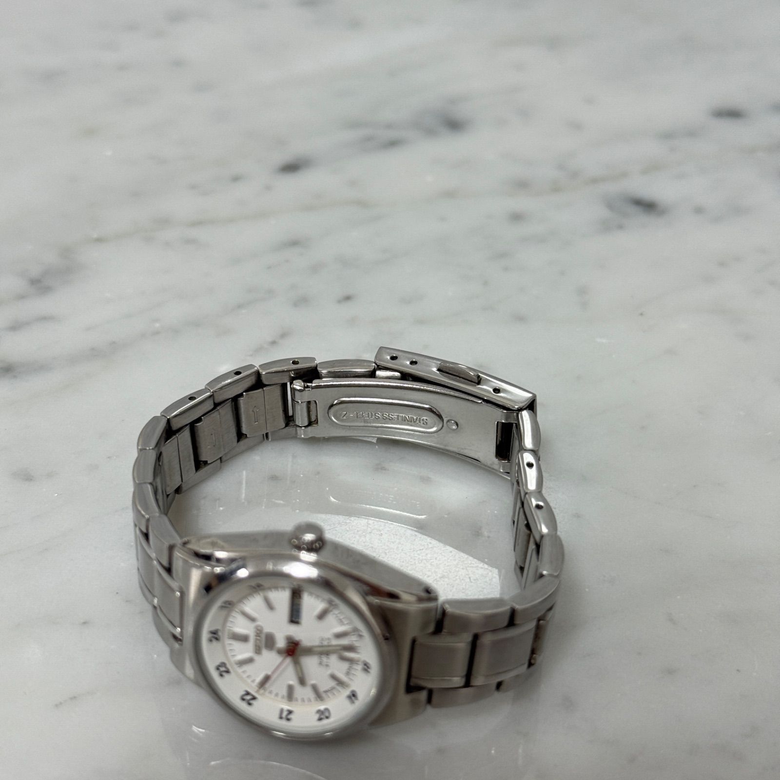 稼働】SEIKO 5 自動巻き レディース 腕時計 セイコー5 自動巻き ブルー 