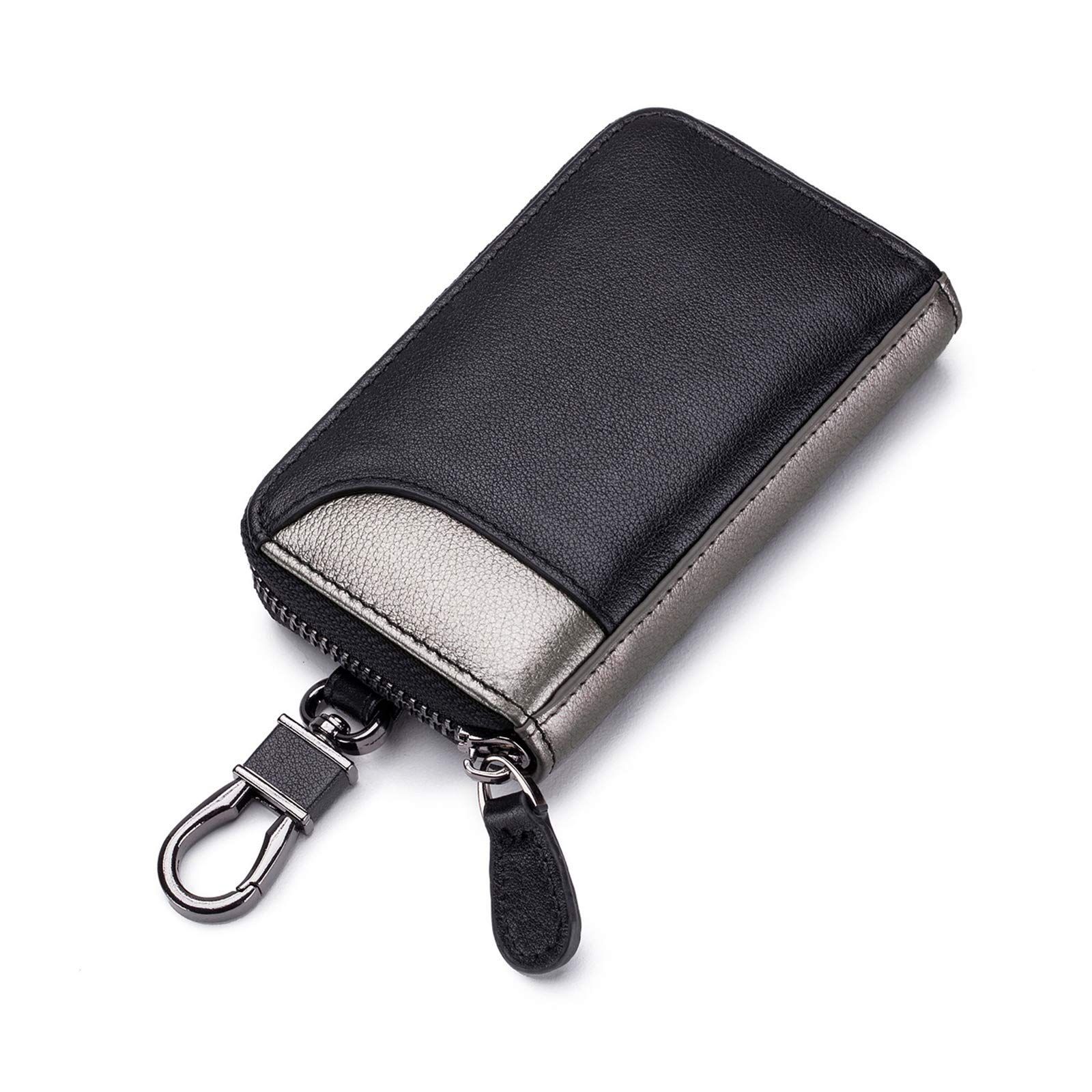 売れました。ありがとうございました 在庫処分】キーケース メンズ 本革 2つ外側ポケット カード収納