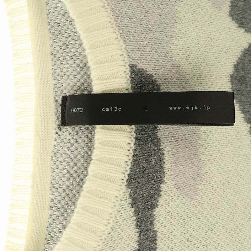 ダブルジェイケイ wjk jacquard pull-over ジャガードニット セーター  