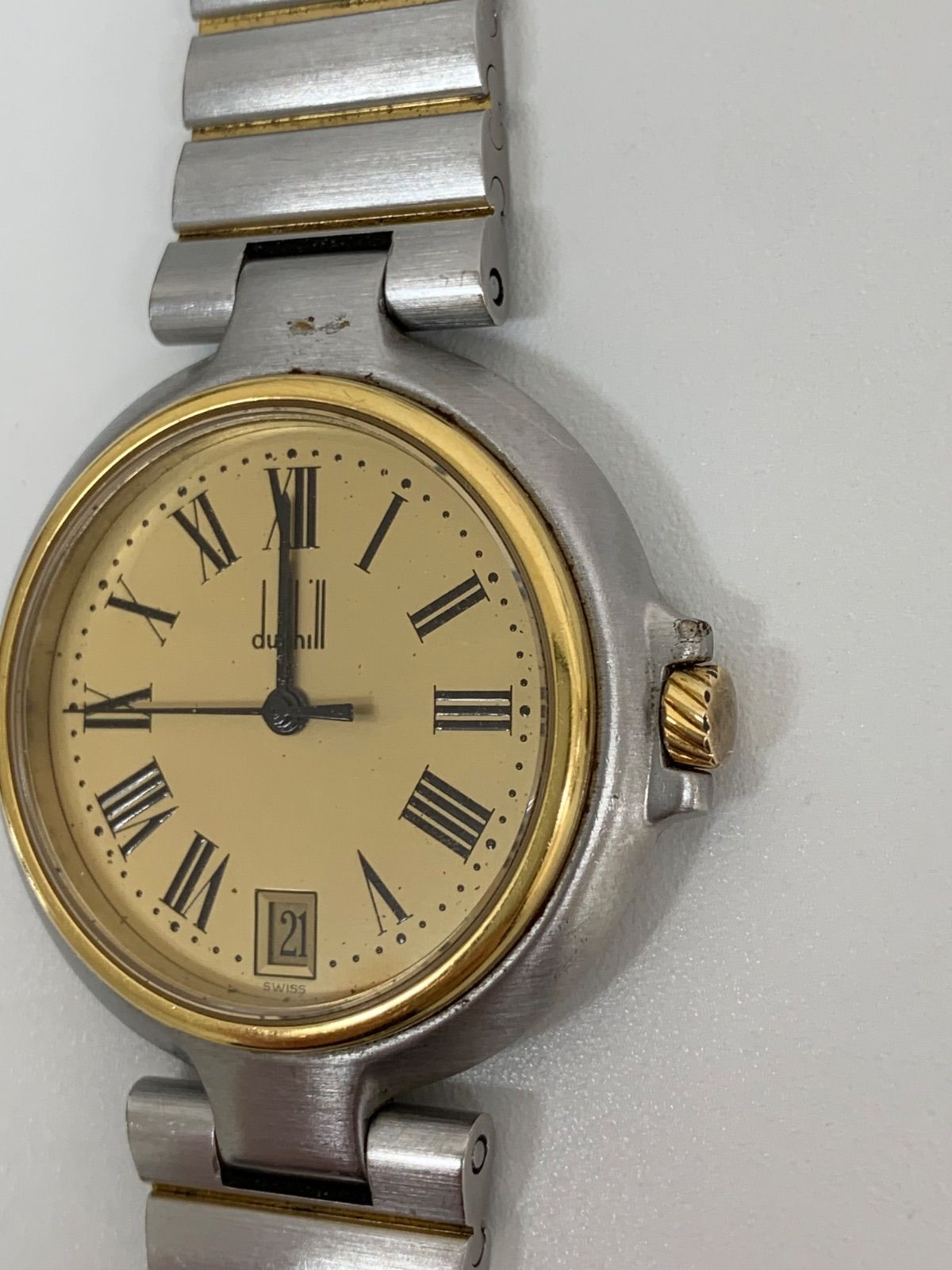 Dunhill ミレニアム腕時計 メンズSS ラウドウォッチ ジャンク品 C527