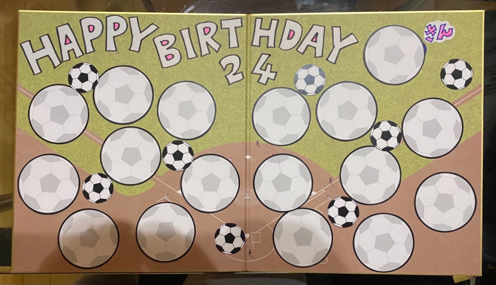 メルカリshops サッカー メッセージカード40枚