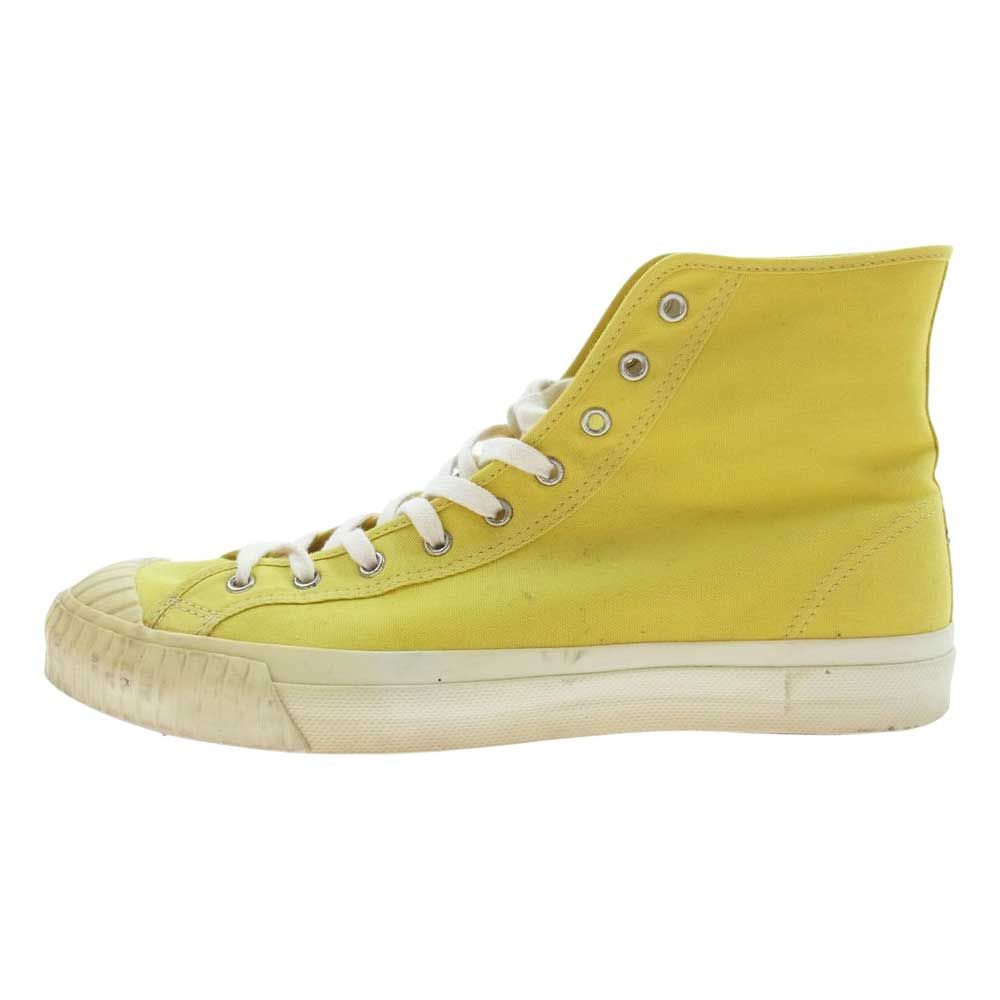 WEIRDO ウィアード スニーカー KRAZY FEET クレイジー フィート ハイカット キャンバス スニーカー イエロー系 9【中古】