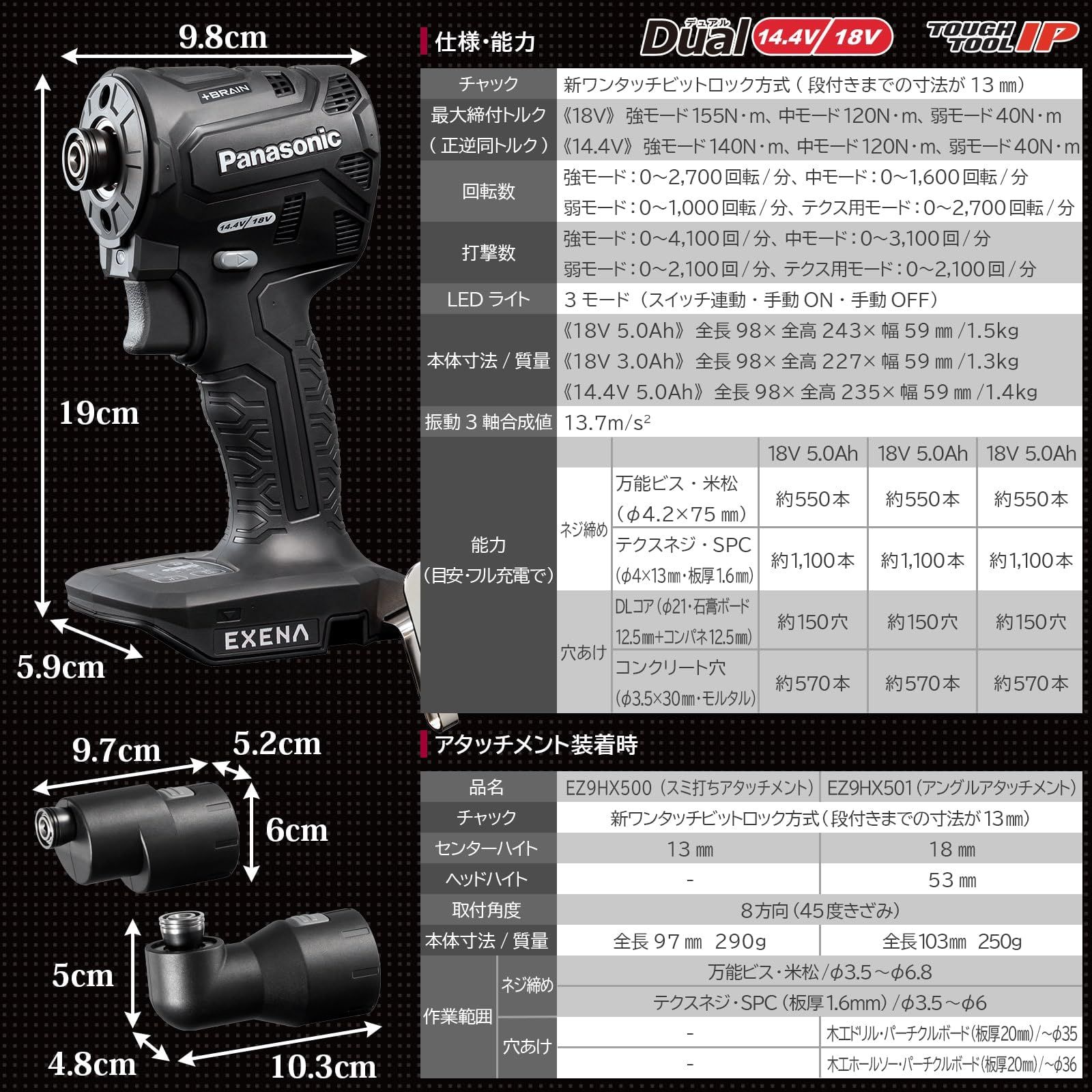 1 18Vアタッチメントセット付