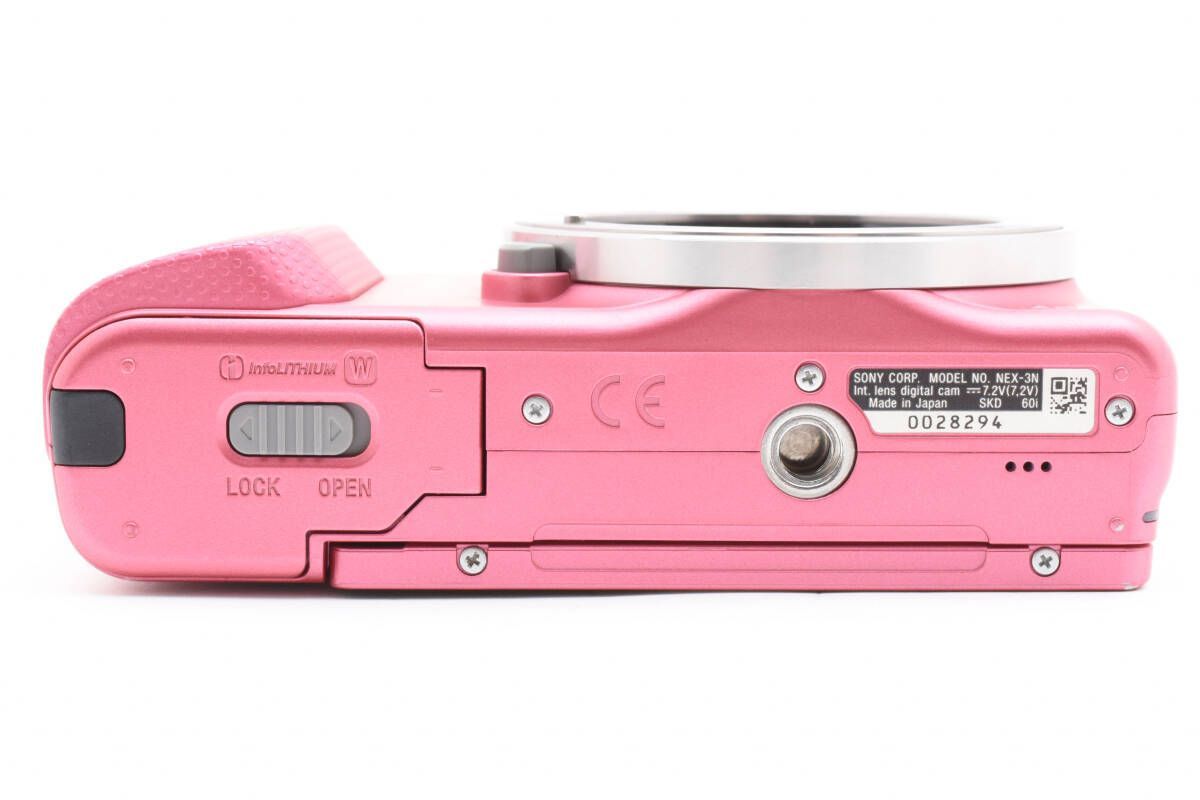 【訳あり・動作確認済】SONY NEX-3N ボディ ☆訳あり美品☆SONY ソニー NEX-3N ボディ ピンク #2695W0622W011