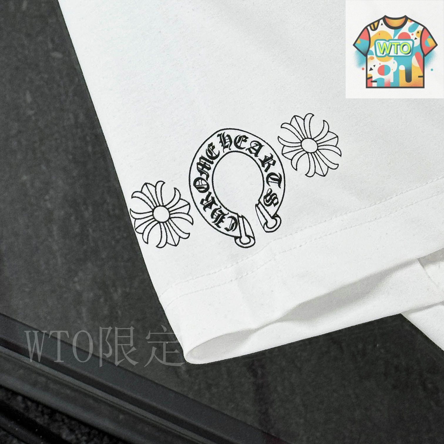 在庫少◆送料込♪【Chrome Hearts】グラデーション ロゴ Tシャツ CHROME HEARTS クロムハーツ CH T-SHRT グラデーションサークル