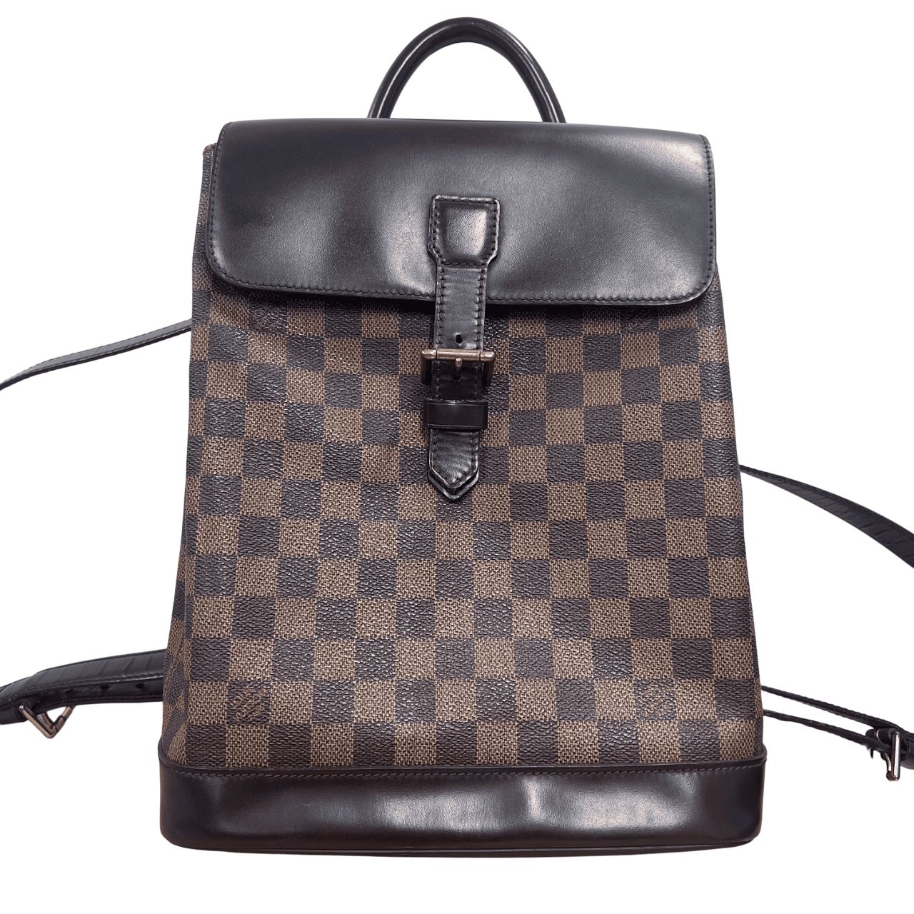 LOUIS VUITTON】【良品】ソーホー ダミエ エベヌ N51132 ブラウン PVC 