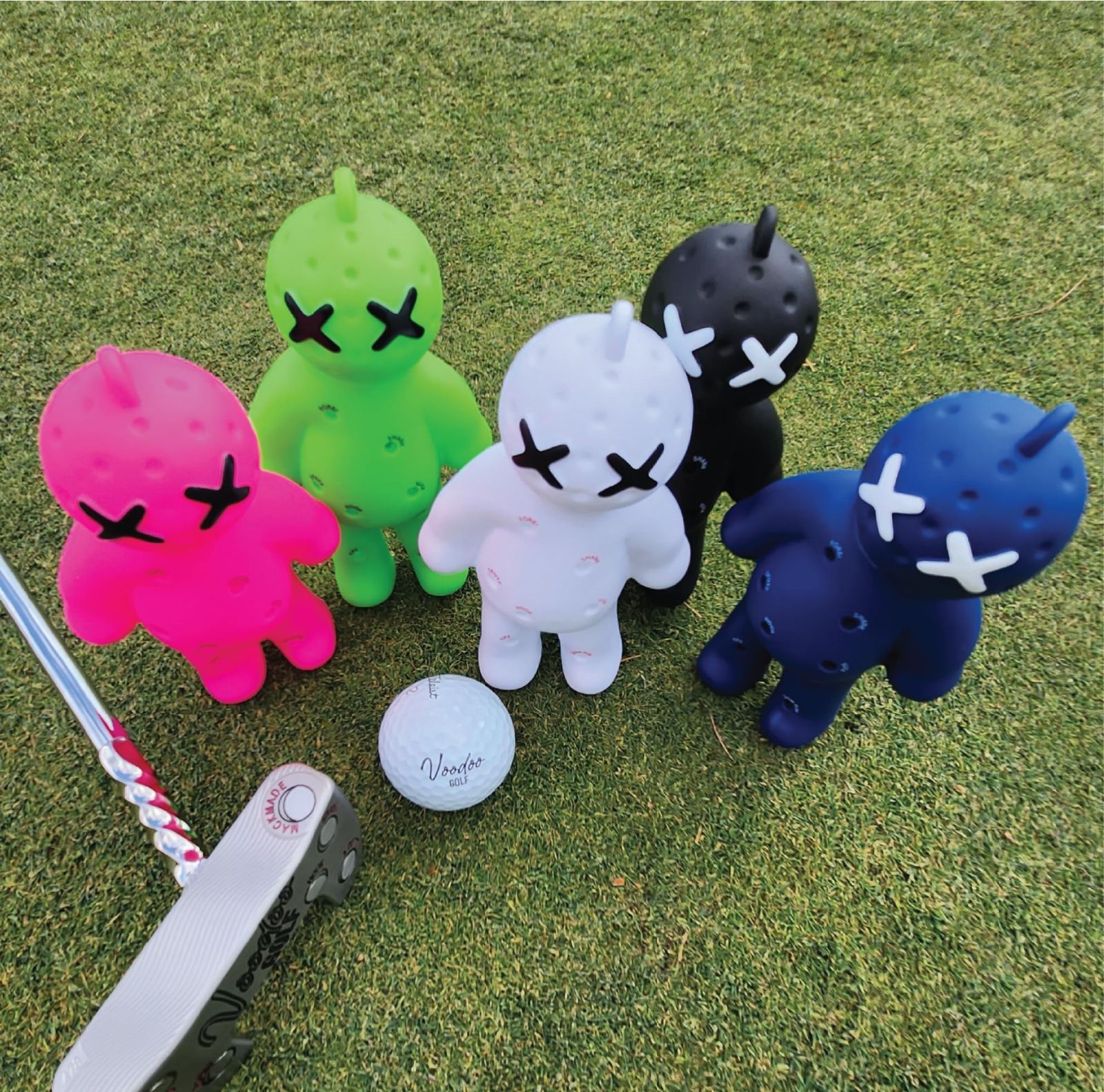 奮闘 数量 Voodoo ゴルフボール ティーホルダー | ノベルティキーホルダーアクセサリー バッグ用 | メンズギフト | 3 1|4 2 3|4 1 1|2のティーにフィット 満足する