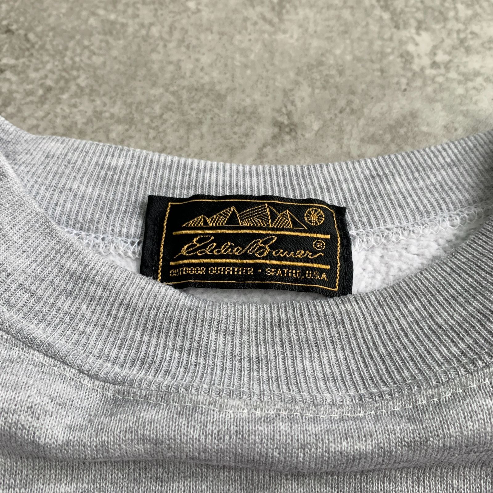 80～90s Eddie Bauer Logo Printed Sweatshirt 【gray】 エディー 