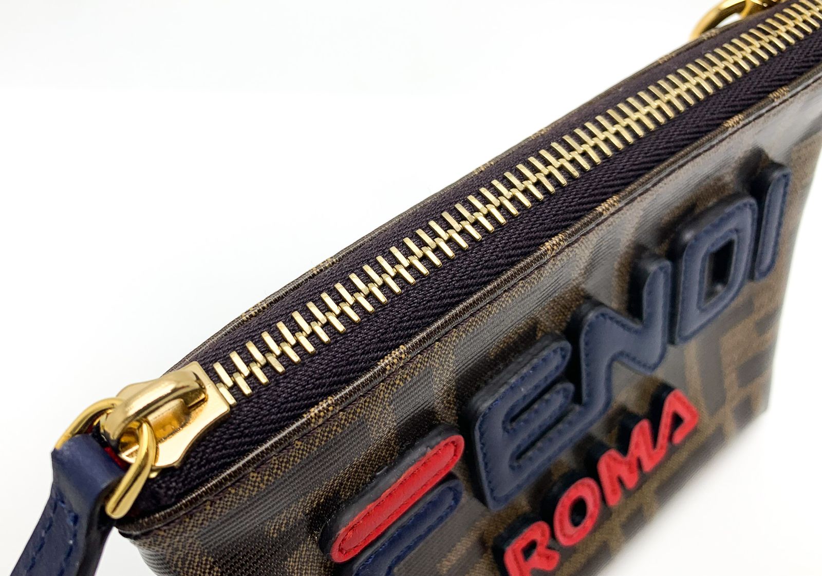 【美品】FENDI フェンディ　ポーチ　FIRA コラボ　7N0097 レア 美品】 FENDI フェンディ ポーチ FIRA コラボ 7N0097 レア