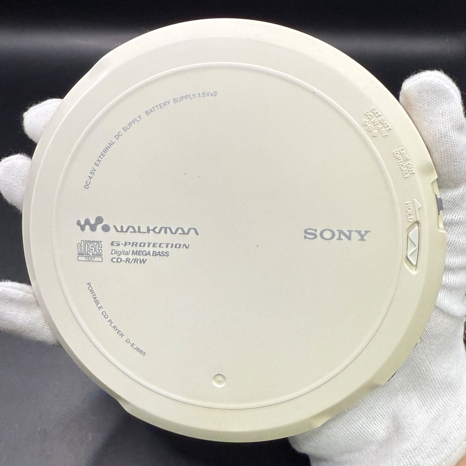 ジャンク品】SONY CD WALKMAN D-EJ885 リモコン付き 動作未確認 中古品