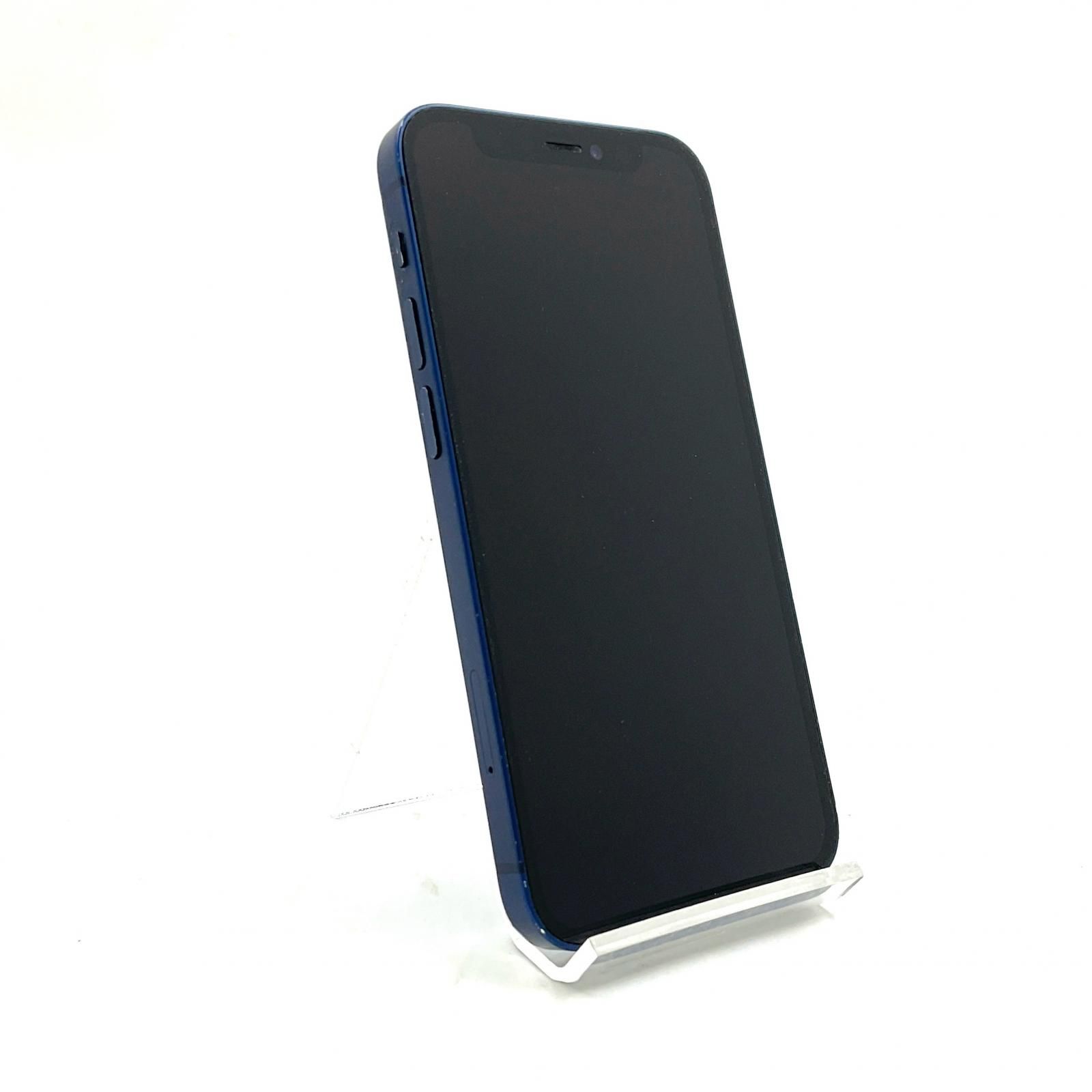 iPhone 購入 12 mini 64GB ブルー SIMフリー 白ロム 74%【難有】【最速