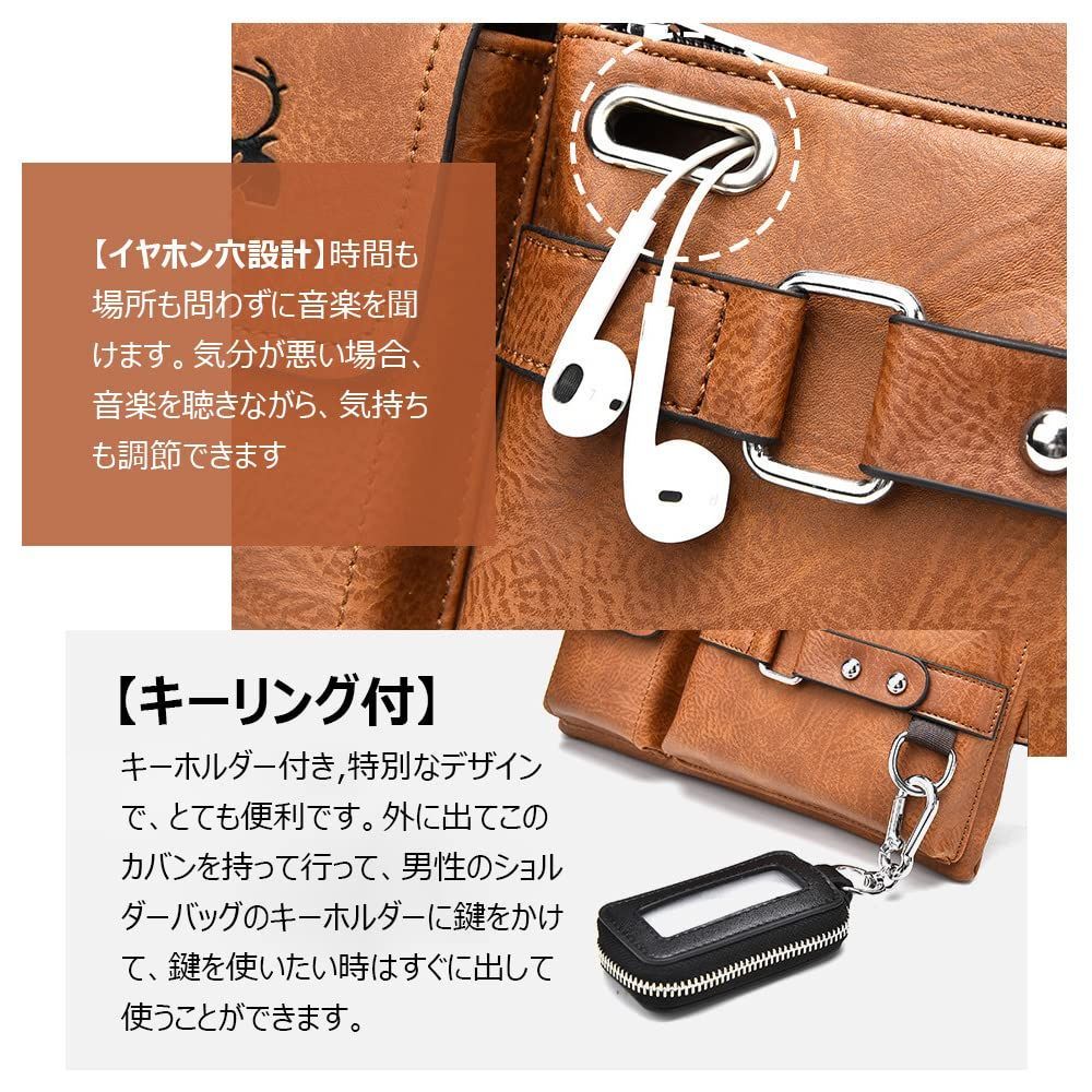 メンズ Whatna革ミニウエストバッグ ミニショルダーバッグ ウエスト