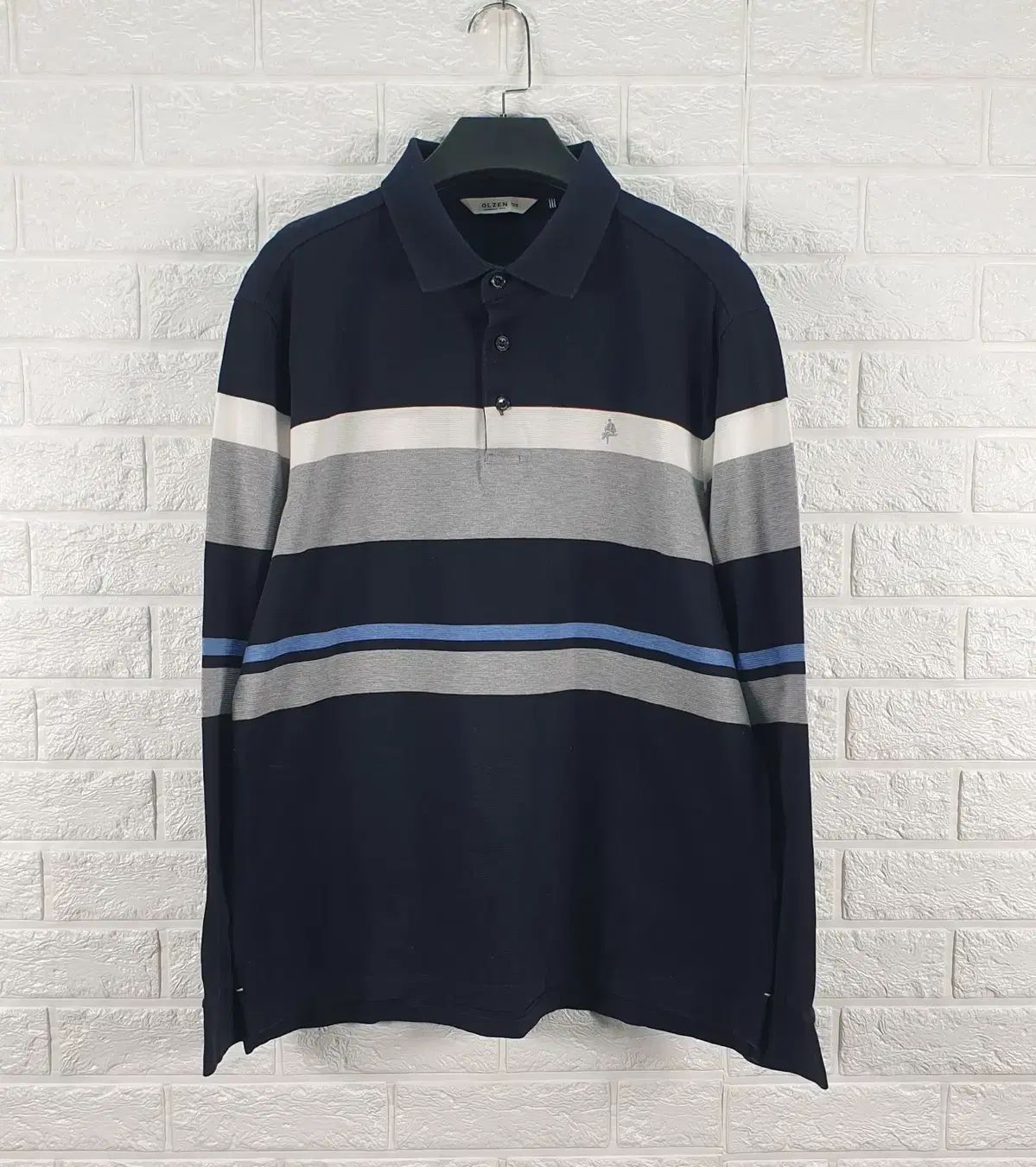 105 OLZEN(オルゼン) 長袖 ポロTシャツ