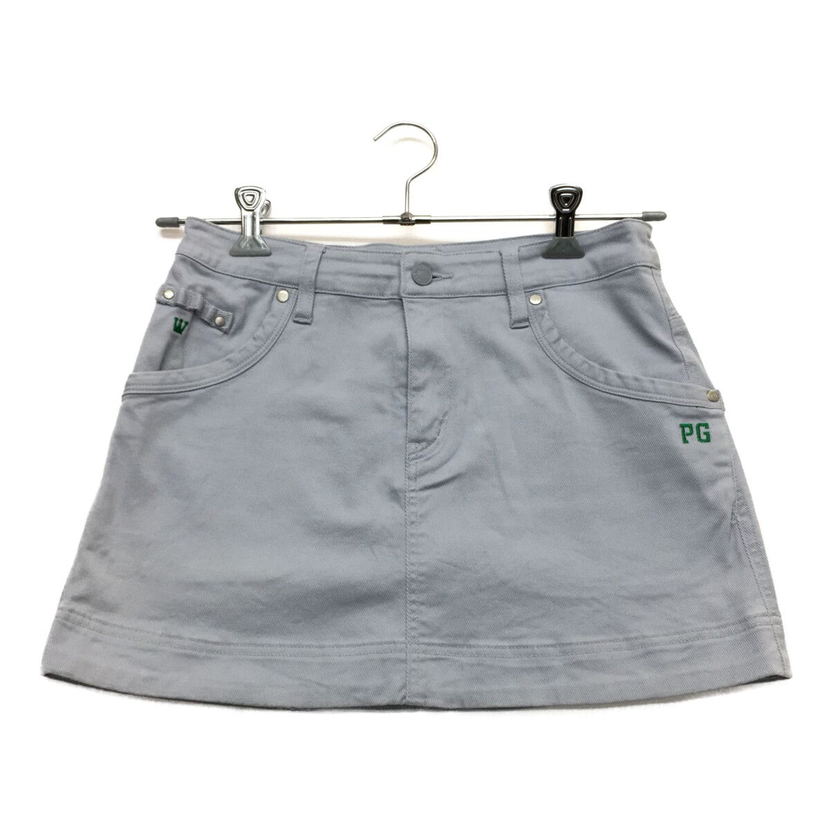 中古 レディース パーリーゲイツ PEARLY GATES スカート 1(M) 薄グレー シンプル