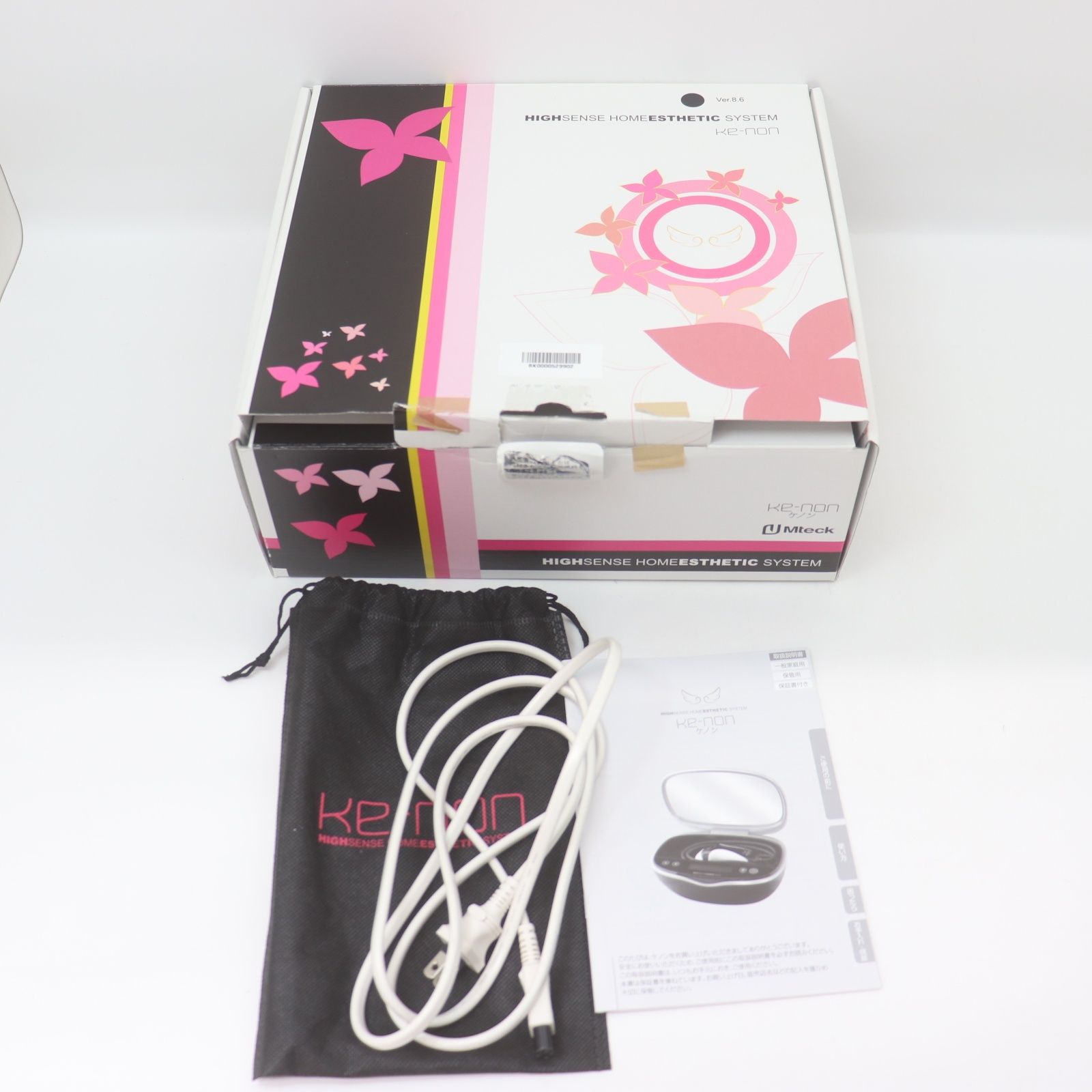 家庭用脱毛器「ケノン」NIPL-2080　Ver.8.6J　ピンク ITHYB0BOBNLM エムテック ke-non ケノン NIPL-2080 2022年製 Ver