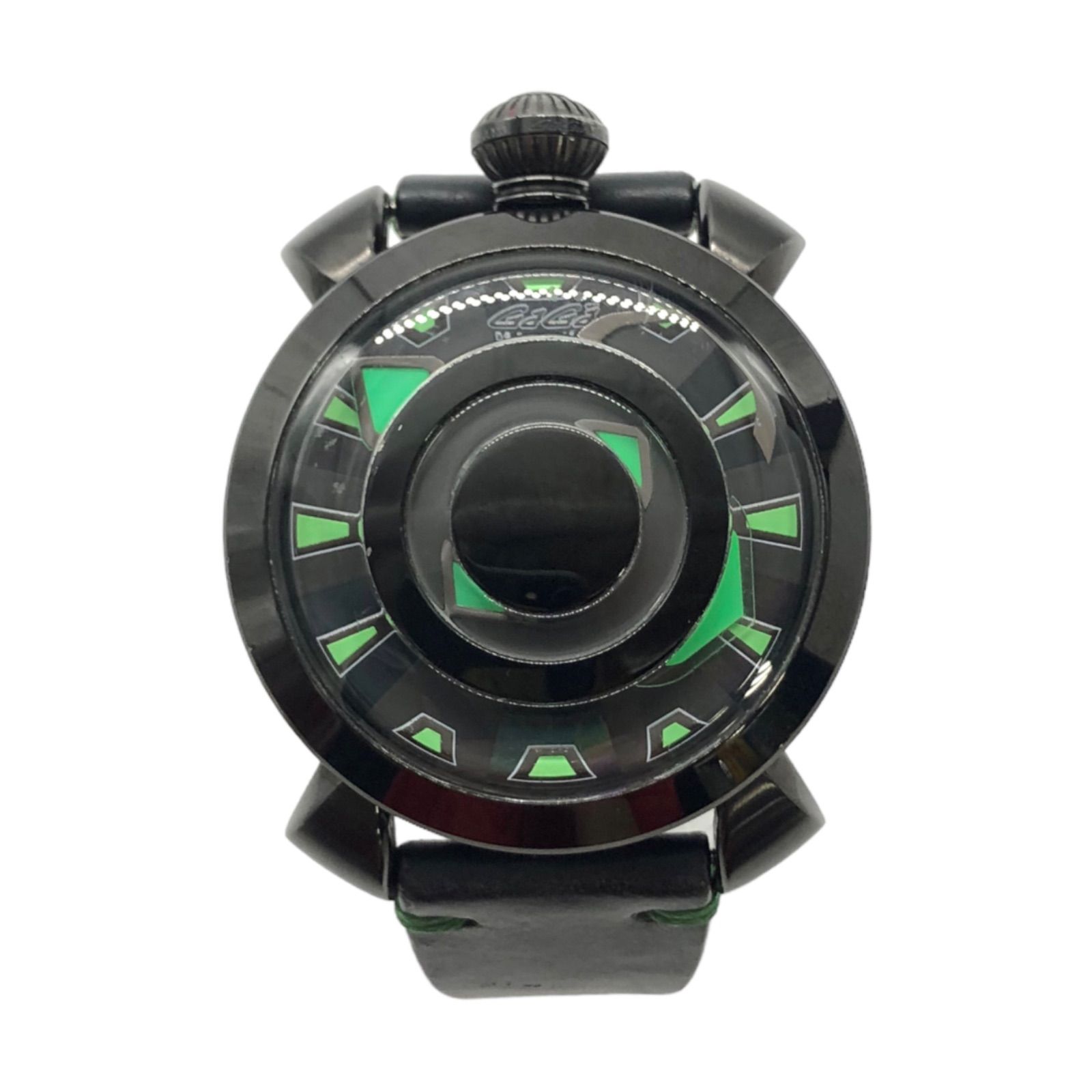 ♪09115 稼働品 GaGa MILANO マヌアーレ 48mm ミステリーユース 腕時計 