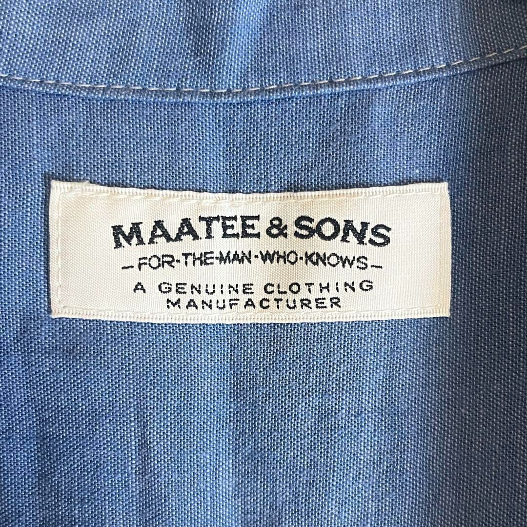 MAATEE&SONS オールインワン ツナギ サックスブルー サイズ2 半袖
