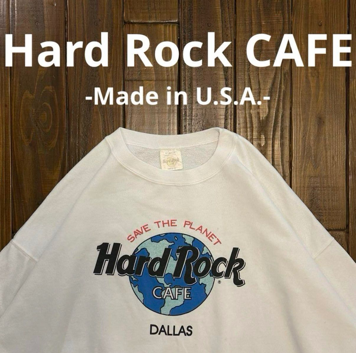 USA製！【Hard Rock CAFE ハードロックカフェ】スウェット 90s - メルカリ