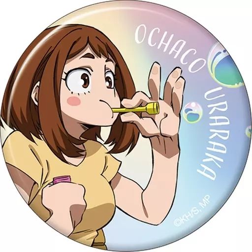 僕のヒーローアカデミア ヒロアカ しゃぼん玉 缶バッジ 麗日お茶子 僕