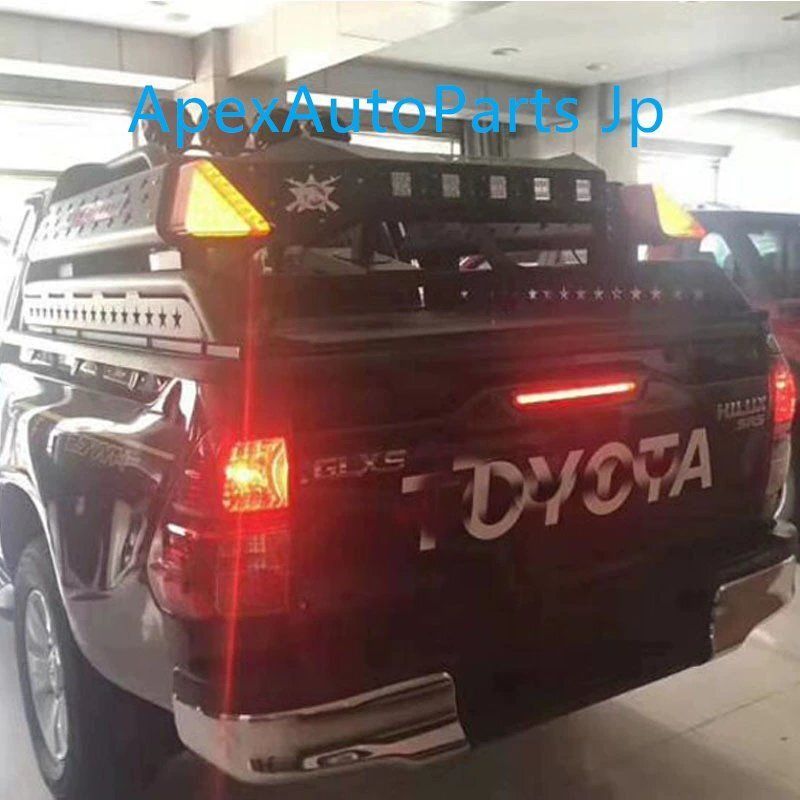 ラプターF150 タンドラ ラム対応 ピックアップトラック用 ロールバー三角形ランプ 方向指示器兼用警告灯 デイタイムランニングランプ