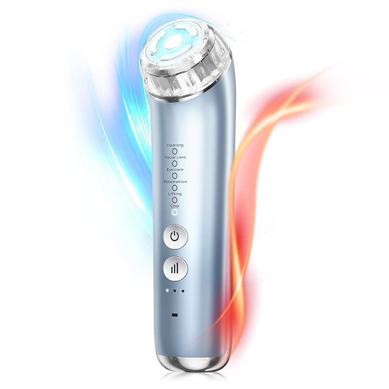 美顔器 EMS 美容器 RF美顔器 自宅エステ 目元美顔器 多機能美容器 微電流 美顔器 6種類モード 3段階レベル イオン導出 イオン導入 1台多役 3色光エステ 目元ケア 肌ケア 口元ケア 温冷ケア 冷感