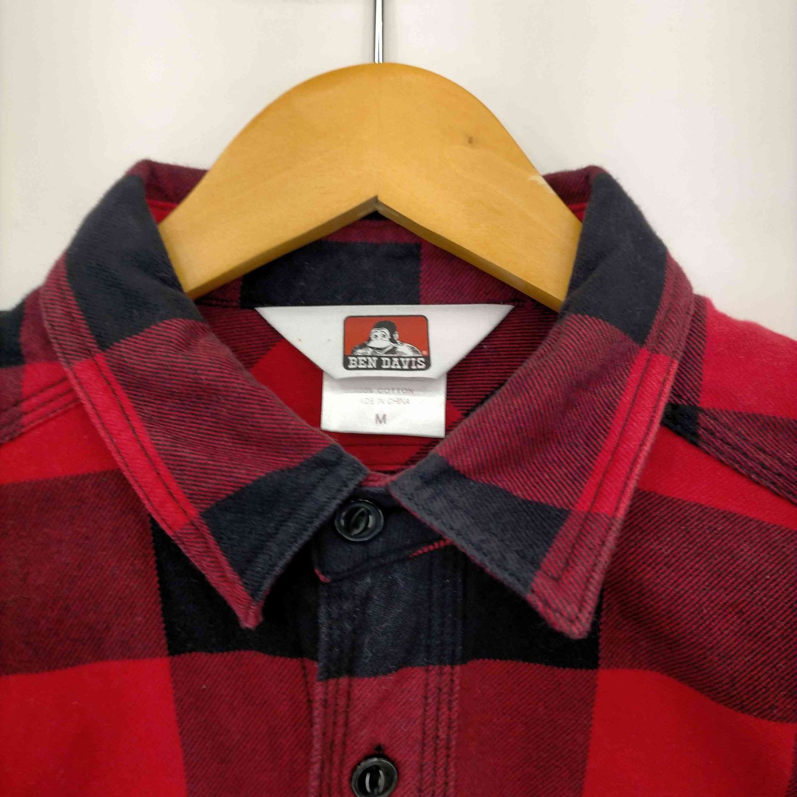 ベンデイビス BEN DAVIS Buffalo Check Work L/S Shirt メンズ import：M 