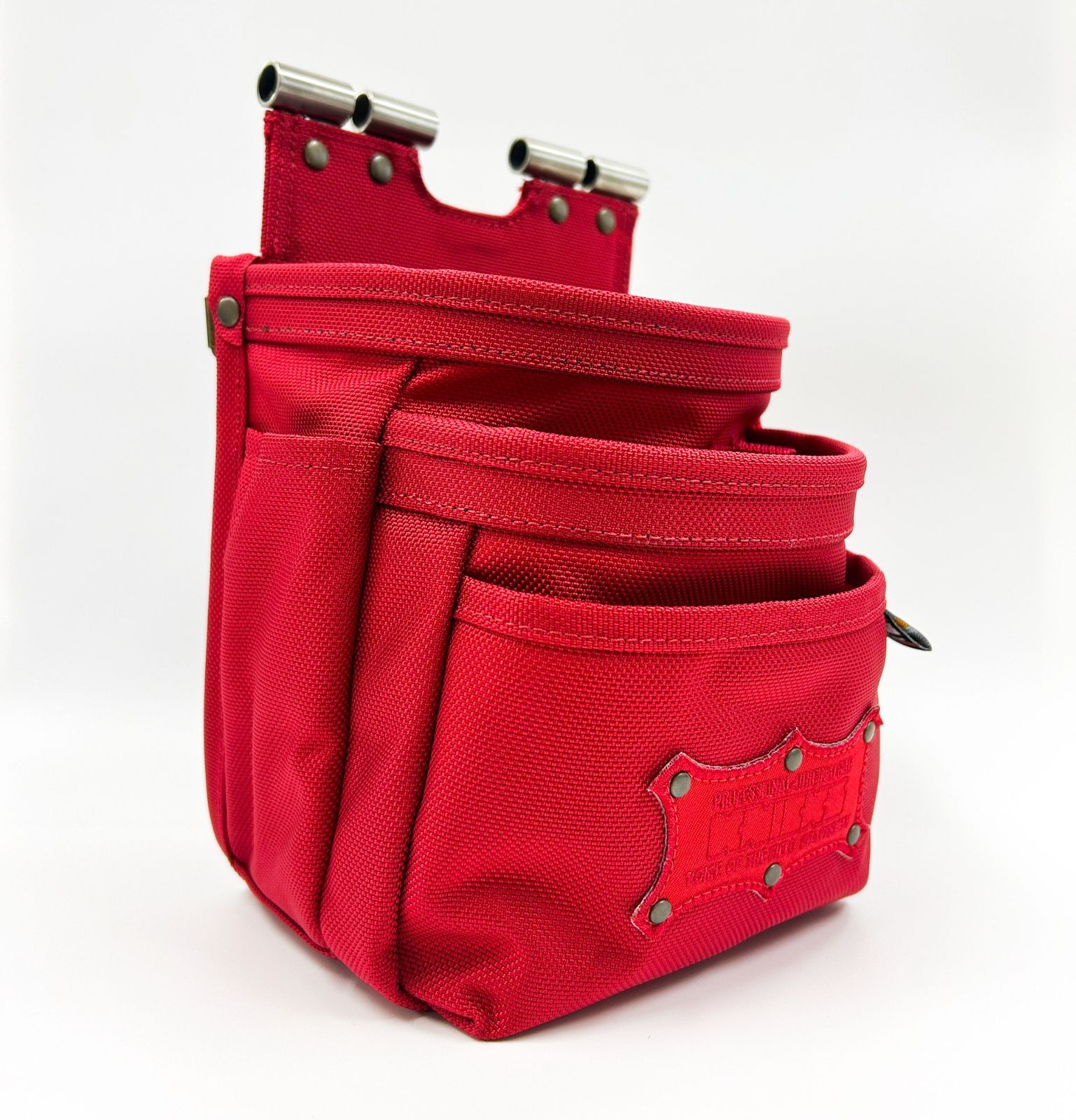 KNICKS】ニックス CORDURA チタン補強 赤 レッド チェーンタイプ 3段 