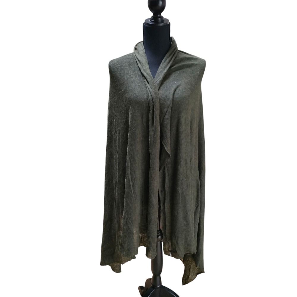 美品 ファリエロサルティ 大判ストール グリーン カシミヤ シルク イタリア製 美品】ファリエロサルティ 大判ストール カシミヤ×シルク