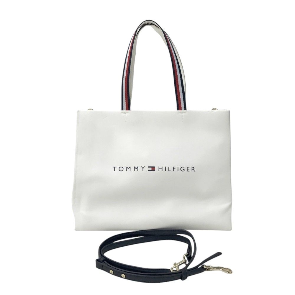 TOMMY HILFIGER トミーヒルフィガー 2way ショッパー トートバッグ 