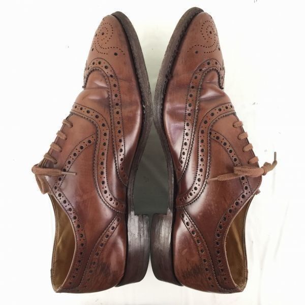 試着交換OK！Loake ローク フルブローグ ウイングチップシューズ〈茶 