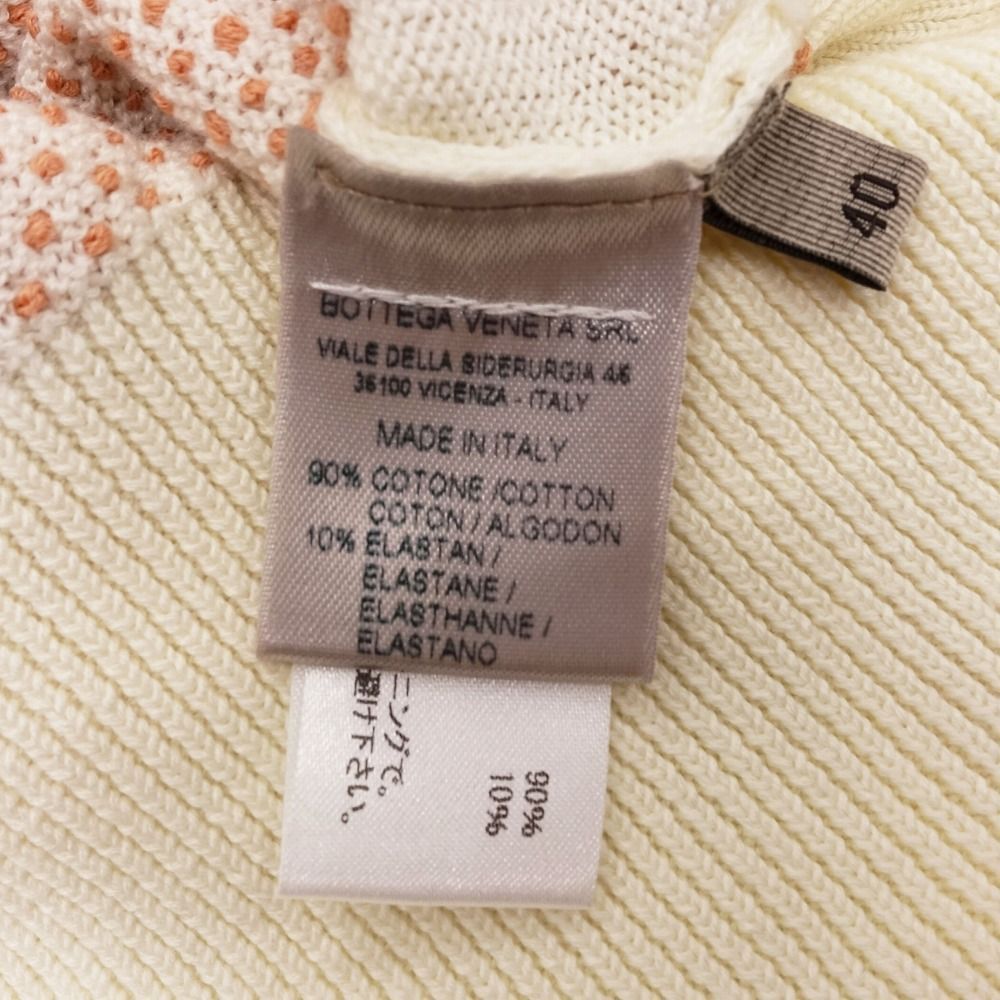 BOTTEGA VENETA ボッテガヴェネタ 刺繍 コットン ニット カーディガン ジャケット 長袖 サイズ40 M ピンク レディース 【中古】 BOTTEGA VENETA ボッテガヴェネタ 刺繍 コットン ニット