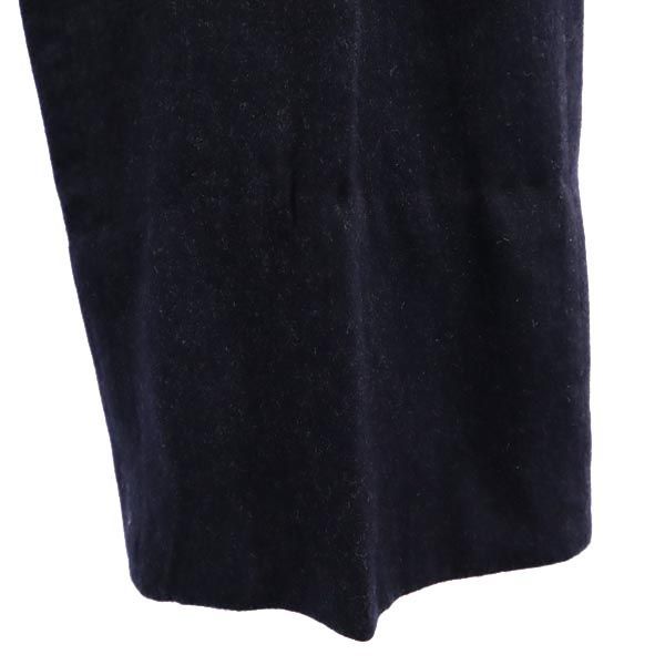 フェンディ イタリア製 ウールブレンド スラックスパンツ ネイビー  