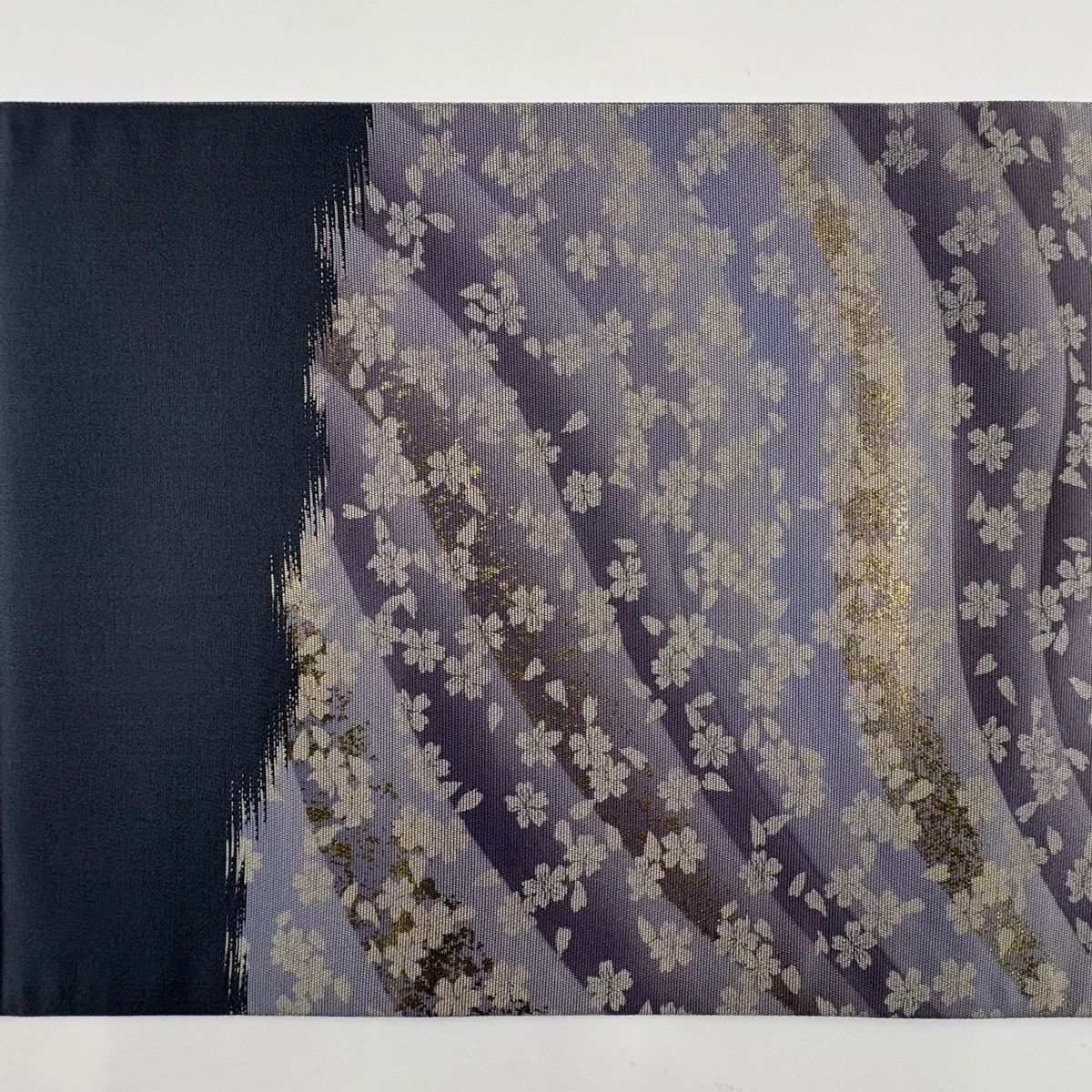 夏目　No.2521 正絹桜の花びら市松箔袋帯　美品 夏目 No.2521 正絹桜の花びら市松箔袋帯 美品 No.2521 正絹桜の