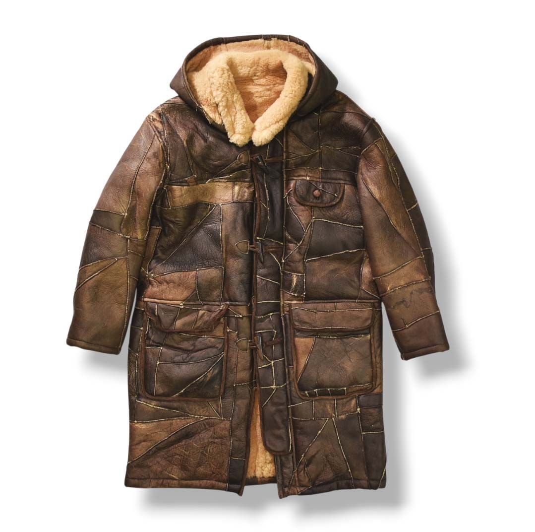 ヴィンテージ K’SIN イッセイミヤケ ムートンジャケット フェード 茶芯 入手困難】 ヴィンテージ イッセイミヤケ issey miyake K'SIN ワコール