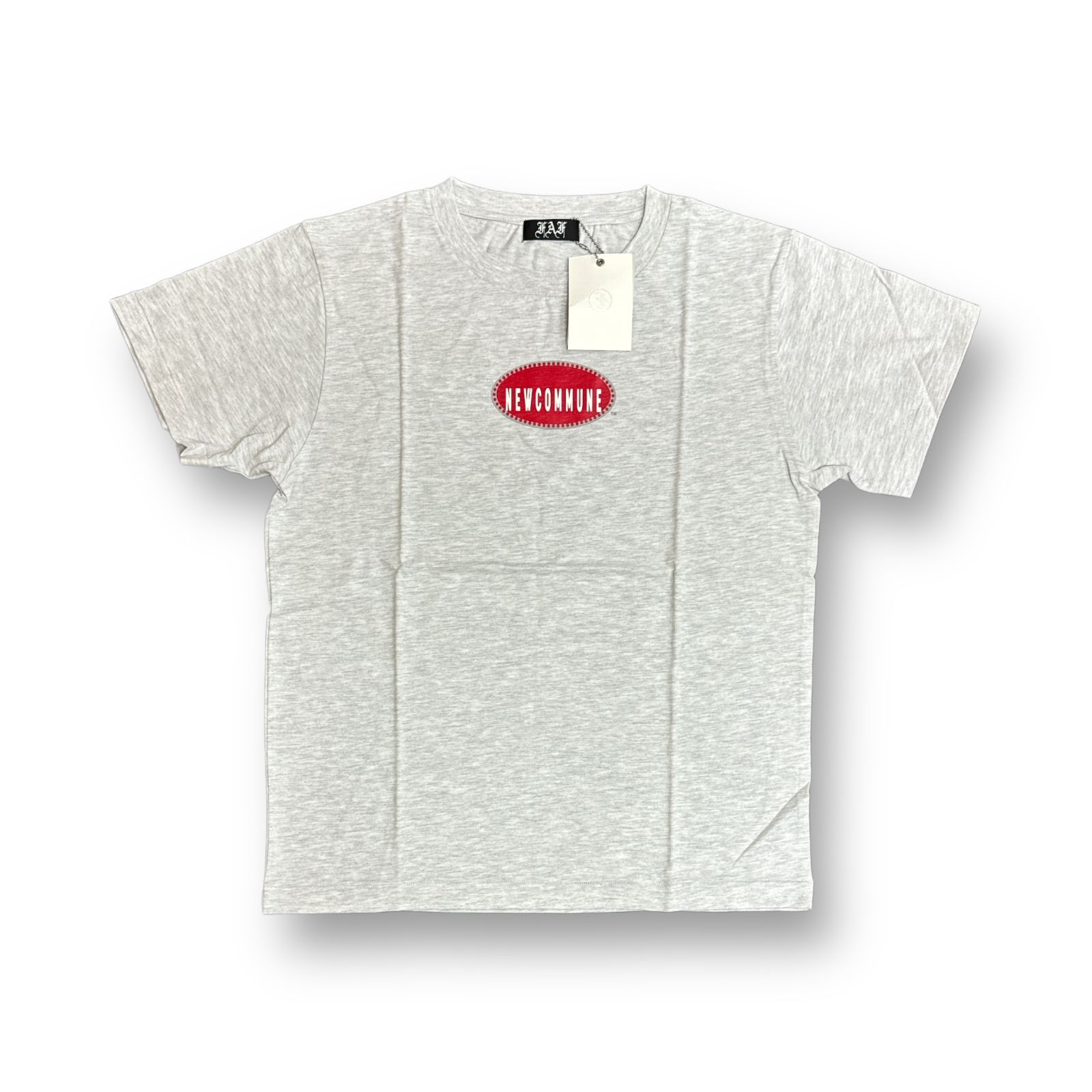 定価7700円 新品 FAF Fake As Flowers 23SS FUGGATI TEE ロゴプリント Tシャツ エフエーエフ FAFSS23-0022  グレー