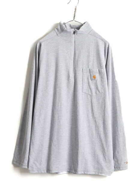 Carhartt Force Relaxed Fit Midweight Long-Sleeve 1/4 Zip Pocket T-Shirt 