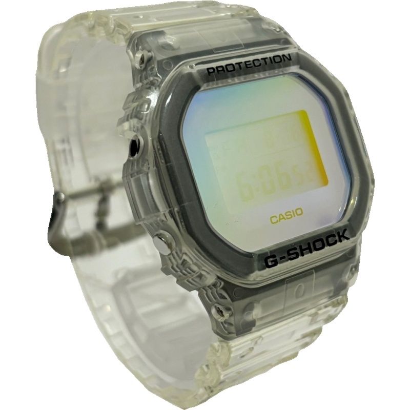 CASIO カシオ 腕時計 G-SHOCK ジーショック  DW-5600SRS-7JF 稼働品 クリア レインボー 【未使用品】 22408K291