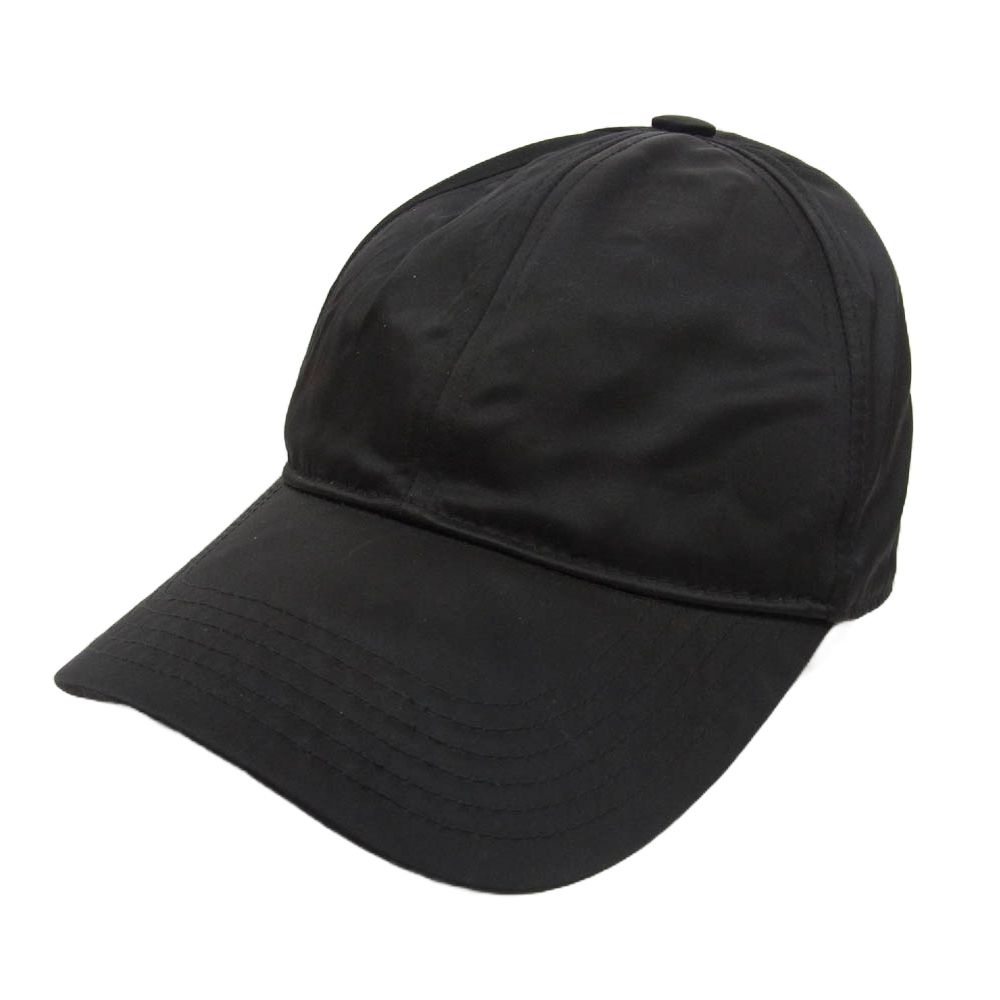 ACNE STUDIOS アクネストゥディオズ 27H173 フェイスパッチ ナイロン キャップ 帽子 ブラック系【中古】