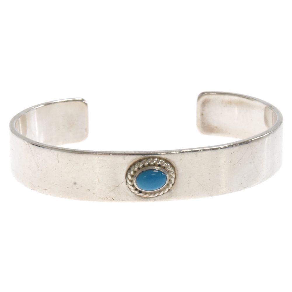 ゴローズ☆3連銀縄ターコイズバングルＭサイズ ゴローズ goro's 銀縄ターコイズ付き平打ちバングル